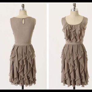 Anthropologie Rising Vapor Ruffle Dress Size XS